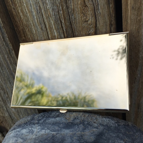 Vintage Accessories Vintage 9s Enamel King Tut Business Card Case